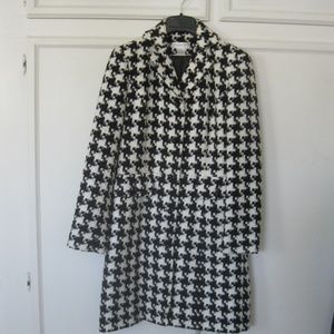 Vintage Worthington winter coat, black & white, Sz 4